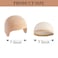 Nuolich 2 PCS Bald Caps Halloween Latex Bald Head Wig Cap Makeup Costume Accessories Adult Cosplay Party Supplies