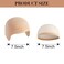 Nuolich 2 PCS Bald Caps Halloween Latex Bald Head Wig Cap Makeup Costume Accessories Adult Cosplay Party Supplies