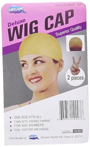 Dreamgirl DREAM Deluxe Wig Cap Beige Nude 2 Piece