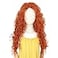 Yan Dream Princess Wig Long Curly Copper Red Halloween Costume Wig