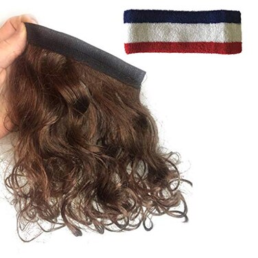 Magic Mullet Mullet Headband Multi Purpose Removable Stick On Wig For All Costumes