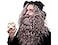 Happy Hippo Long Gray Wizard Wig and Beard Set Halloween Costume Wig For Men Merlin Mens Wig Wigs For Men
