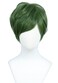 Linfairy Short Straight Cosplay Wig Halloween Costume Wig green