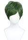 Linfairy Short Straight Cosplay Wig Halloween Costume Wig green