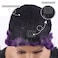 Sheila Beauty Short Wigs for Black Women Purple Finger Wave Wig Pixie Cut Curly Wavy Synthetic Hair