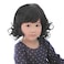 OMORFIEER Black Curly Wigs for Kids Child Bangs Heat Friendly Cosplay Wig