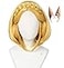 Linfairy Short Blonde Bob Wig Halloween Cosplay Wigs with 2 Elf Ear