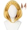 Linfairy Short Blonde Bob Wig Halloween Cosplay Wigs with 2 Elf Ear