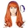 ColorGround Orange Wavy Cosplay Wig with Purple Headband
