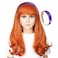 ColorGround Orange Wavy Cosplay Wig with Purple Headband