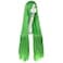 MapofBeauty 40 100cm Anime Costume Long Straight Cosplay Wig Party Wig Fluorescent Green