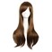 MapofBeauty 2870cm Women Side Bangs Long Curly Hair Cosplay WigBrown