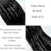 Leticia Black Tinsel Braiding Hair Pre stretched Hypoallergenic Tinsel Prestretched Braiding Hair Extensions Synthetic Knotless Ez Braid Non Toxic