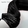 Leticia Black Tinsel Braiding Hair Pre stretched Hypoallergenic Tinsel Prestretched Braiding Hair Extensions Synthetic Knotless Ez Braid Non Toxic