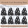 TUVOJALE French Curl Braiding Hair 1B 12 Inch 8 Packs