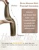 Hetto Ponytail Extension Human Hair Highlights Brown Blonde 16Inch 80g