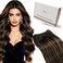 Hetto Weft Extensions Human Hair Brown Highlight 20 In 100g Natural Ombre