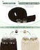 Ugeat Micro Loop Hair Extensions Human Hair Brown Micro Ring Hair Extensions Chocolate Brown Remy Human Hair Can Be Straightened or Curled Easily 16 Inch 50G 50S