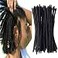 YOTCHOI Yotchoi 100 Human Hair Dreadlocks Extension Handmade Locs Small Sizediameter 04cm 10inch 40 Strandspack Natural Black 1B