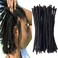 YOTCHOI Yotchoi 100 Human Hair Dreadlocks Extension Handmade Locs Small Sizediameter 04cm 10inch 40 Strandspack Natural Black 1B