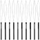 Zonon 10 Pieces Hair Extension Loop Needle Threader Pulling Hook Tool and Bead Device Tool Black Loop Threader for Hair or Feather Extensions Black