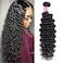 FQ 10A Brazilian Deep Wave Human Hair 1 Bundle 30 inch Deep Curly Weave Hair Bundles Unprocessed Virgin Brazilian Deep Wave Human Hair Bundles Natural Color