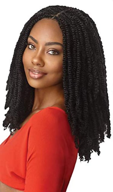 Outre Synthetic Braid X PRESSION TWISTED UP 2X SPRINGY AFRO TWIST 12 5Pack 2T1B350