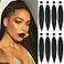 Alrence Pre Stretched Braiding Hair Long Braid 30 Inch 8 Packs Professional Braiding Hair Extensions Synthetic Crochet Twist Braids 30 Inch 1
