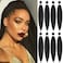 Alrence Pre Stretched Braiding Hair Long Braid 30 Inch 8 Packs Professional Braiding Hair Extensions Synthetic Crochet Twist Braids 30 Inch 1
