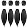 Osuntress Braiding Hair Pre Stretched 10 Inch 4 Packs Short Hair Extensions for Braids Synthetic Braiding Hair Prestretched 1BNatural Black