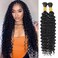 Boopwine Human Braiding Hair for Boho Braids 2 Bundles 110g 20 Inch Deep Wave Bulk Human Boho Hair for Braiding No Weft Bundle 100 Brazilian Virgin Hair Extensions Curly for Boho Knotless Braids