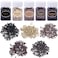Duufin 2500 Pieces Hair Extensions Beads 50mm Micro Links Rings Silicone Lined Beads for Women Men Hair Feather Extensions Tool 5 Colors