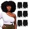 Darling Flexi Rod Curls 6X Crochet Hair Extensions 3 packs of 2x per pack Natural Soft Texture Fluffy Wand Curl 14 Inch 1B