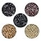YTBYT 500 Pcs Silicone Lined Micro Rings Beads 5mm Hair Extentions Beads for I Tip Hair Extensions Dark Brown