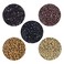 YTBYT 500 Pcs Silicone Lined Micro Rings Beads 5mm Hair Extentions Beads for I Tip Hair Extensions Dark Brown