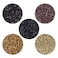 YTBYT 500 Pcs Silicone Lined Micro Rings Beads 5mm Hair Extentions Beads for I Tip Hair Extensions Dark Brown