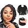 Niseyo Pre twisted Bob Spring Twist Hair 6 Inch 7 Packs Short Prelooped Crochet Braid 1B Natural Black