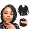 Niseyo Pre twisted Bob Spring Twist Hair 6 Inch 7 Packs Short Prelooped Crochet Braid 1B Natural Black