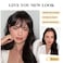BOGSEA Clip in Bangs 100 Human Hair Bangs with Temples Bangs Hairpieces for Women Clip in Fake Bangs for Daily Wear Light Brown Wispy Bangs