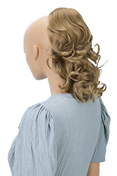CAISHA 12 Hair Piece Braid Ponytail Extension Voluminous Wavy Dark Blonde PH211