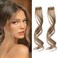 Flufymooz FLUFYMOOZ Side Air Bangs2PCS Clip in Bangs Front Side Bangs Set Long Temples Bangs Hair Clip on Fringe Bangs with Temples Synthetic Long Dragon beard Bangs Hair 12 inch Dark Blonde