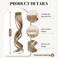 Flufymooz FLUFYMOOZ Side Air Bangs2PCS Clip in Bangs Front Side Bangs Set Long Temples Bangs Hair Clip on Fringe Bangs with Temples Synthetic Long Dragon beard Bangs Hair 12 inch Dark Blonde