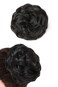 Rose bud Messy Bun Hair Pieces For Women Hair Bun Extension Updo Curly Messy Bun Scrunchie Darkest Brown Tend to Black