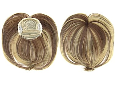 Faringoto Hair Clip in Bangs for Women Invisible Toupee Thinning Hair Extensions Wig Hairpiece Thick Top