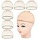 MORGLES Mesh Wig Cap 6 Pcs Fishnet Wig Cap for Women Non Slip Weave Close End Hair Net