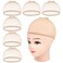 MORGLES Mesh Wig Cap 6 Pcs Fishnet Wig Cap for Women Non Slip Weave Close End Hair Net