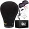GEXWORLDWIDE GEX 2024 Canvas Cork Wig Block Mannequin Head for Wig Making Drying Styling Display with Table C Clamp Stand Holder Black 225