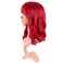 MapofBeauty 14 Inch35 cm Short Wavy Curly Women Fresh Bright Synthetic Ordinary Flat Bangs Bob Wig Bright Red