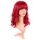 MapofBeauty 14 Inch35 cm Short Wavy Curly Women Fresh Bright Synthetic Ordinary Flat Bangs Bob Wig Bright Red