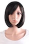 MapofBeauty 30 cm12 Inch Side Bangs Synthetic Straight Short Bob Wig Black